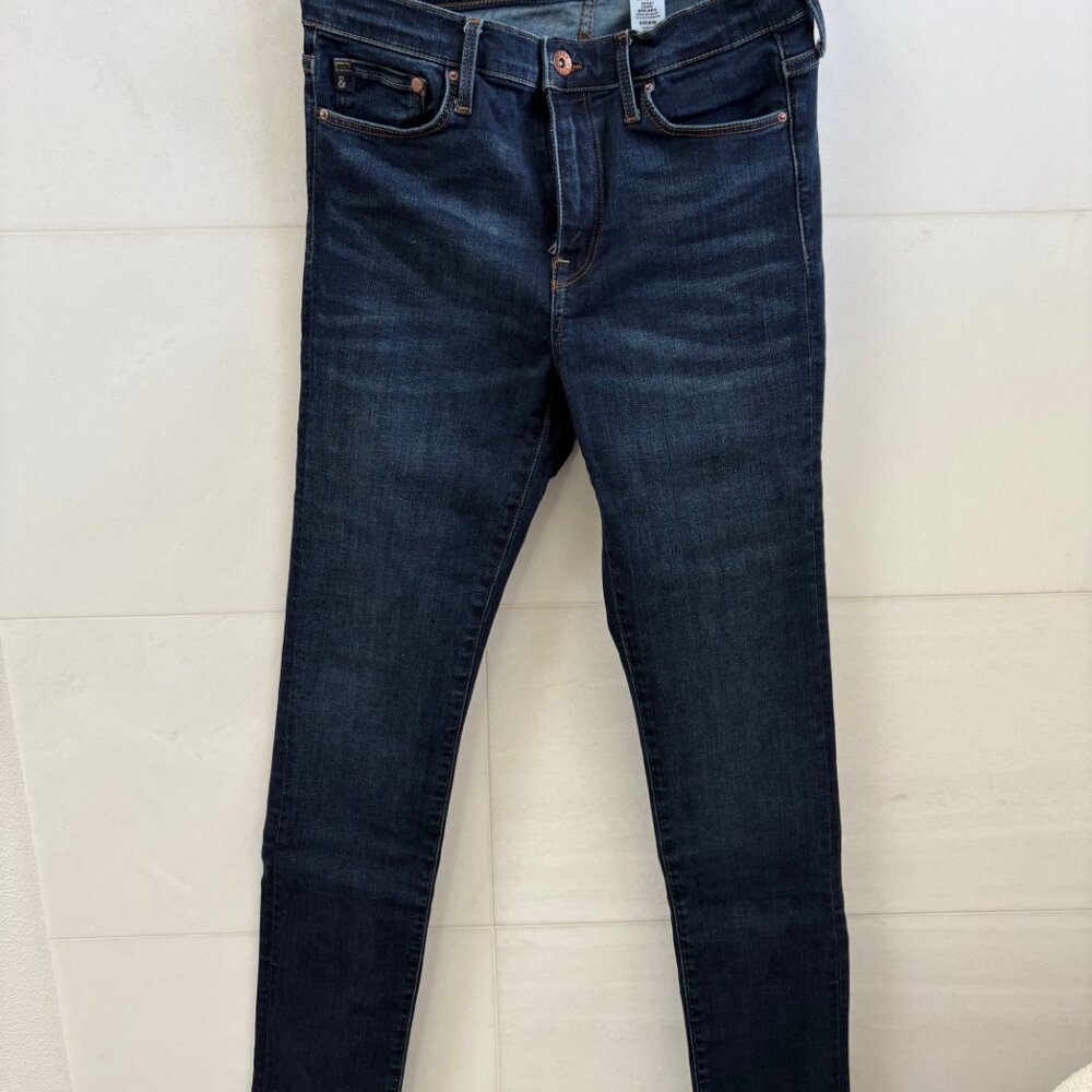 H&M Shaping Skinny Jeans 30/34 Tall Dark Wash Stretch Denim